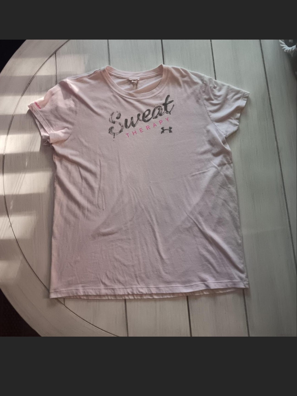 Under Armour Pink 'Sweat Therapy' Short Sleeve Tee